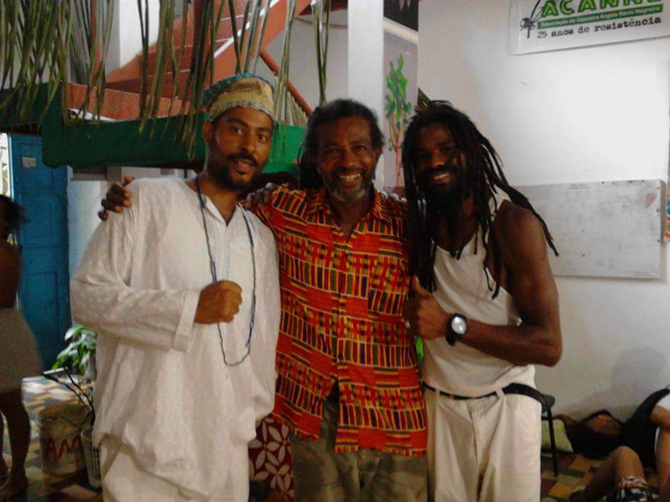 Capoeira angola elders and practitioners together in Brazil